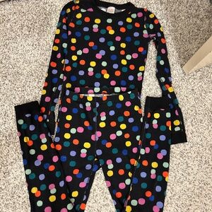 Rainbow dots pajama set